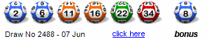 Draw: 2488 - 2,6,11,16,22,34, bonus 8