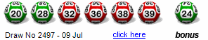 Draw: 2497 - 20,28,32,36,38,39, bonus 24