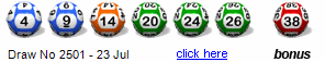 Draw: 2501 - 4,9,14,20,24,26, bonus 38