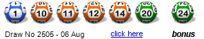 Draw: 2505 - 1,10,11,12,14,20, bonus 24