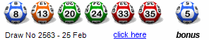 Draw: 2563 - 8,13,20,24,33,35, bonus 5