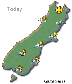 South Island Weather Summary